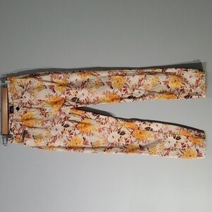 BDG jeans women's size 24 orange beige yellow pink green floral mom high-rise
